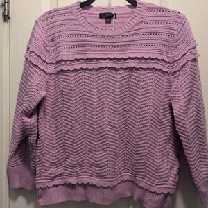 J. Crew Lavender Crew Neck Sweater